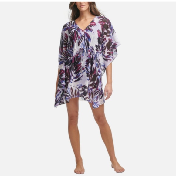 Calvin klein Other - Calvin Klein Women's Printed Drawstring Caftan CG1CL916 Multi L/XL NWT $78